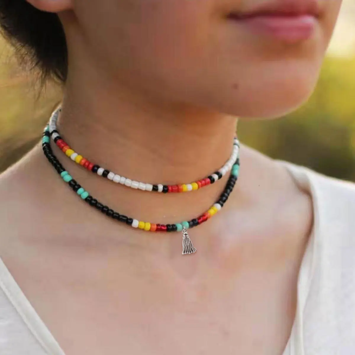 Outer banks Seed beads necklace for 