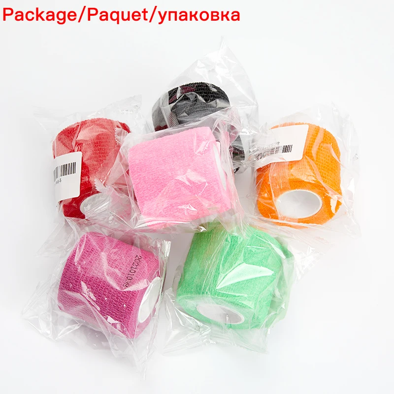 4.5M Colorful Elastic Sport Bandage Self Adhesive Bandage For Fitness Knee Support Pads Ankle Finger Wrap Kinesiology Tapes