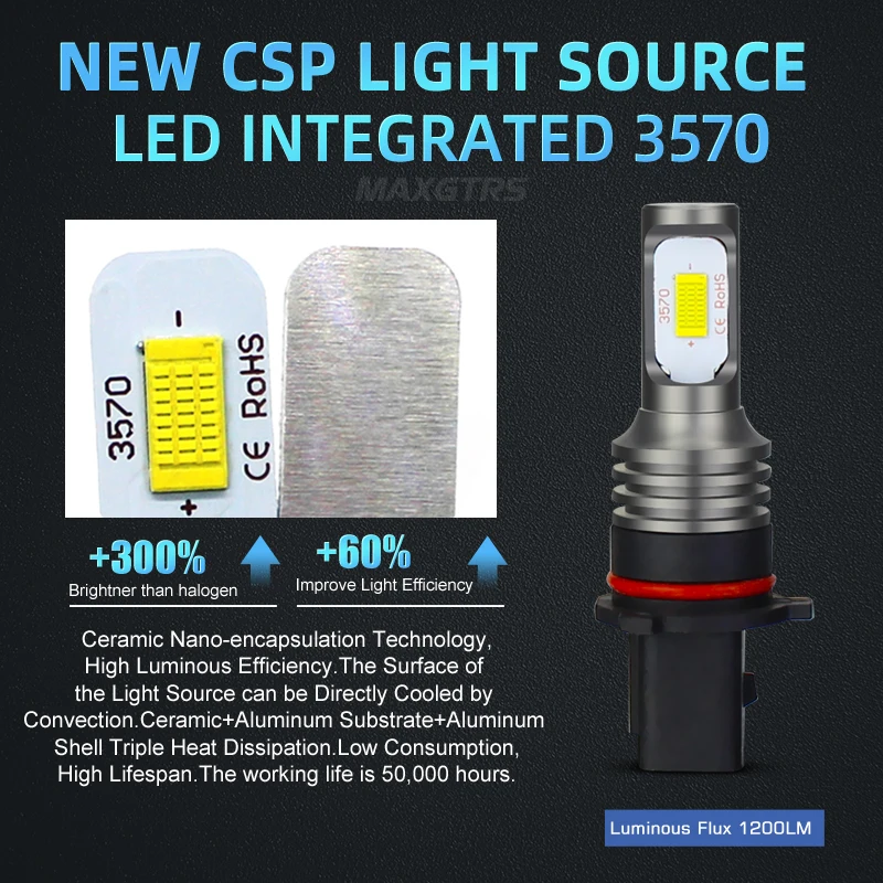 2    3570 Led   P13W SH23W PSX26W DRL ڵ Ȱ  Canbus ڵ ְ  Ʈ 12V/24v ȭƮ