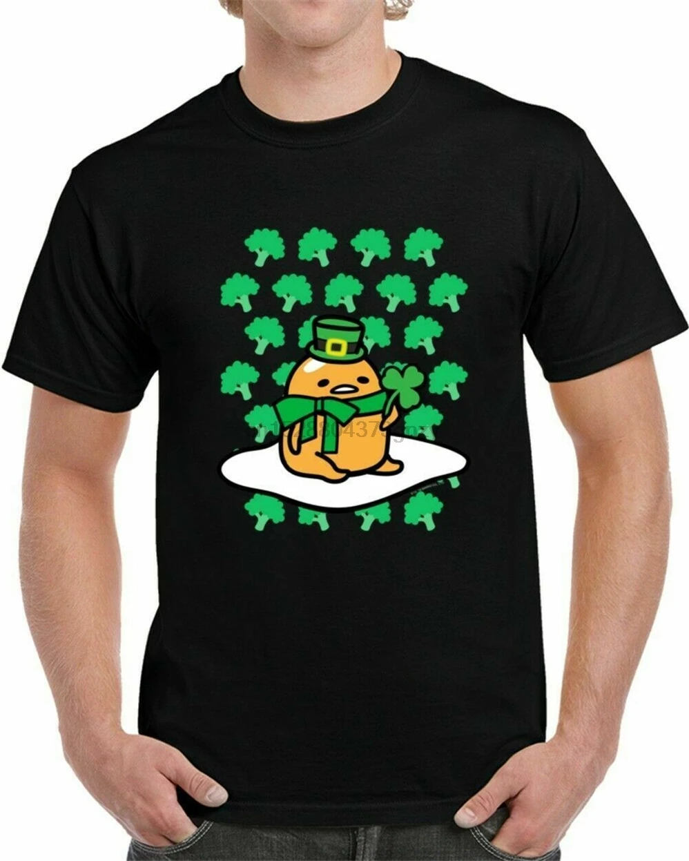New Gudetama St PatrickS Day Clover Tee Shirt Usa Size Em1 Superior Quality |