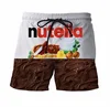 New 3D Printing Nutella Pants Delicious Chocolate Sauce   Fashion Men Women Tracksuits Crewneck Hip Hop Shorts Plus Size S-7XL 4