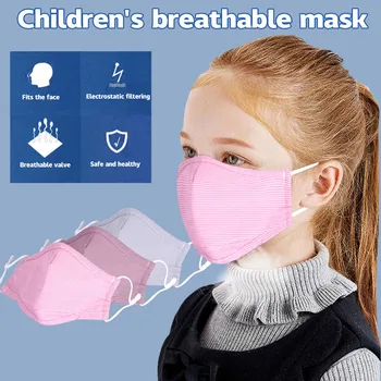 

1pcs Pm2.5 Children Mouth Kids' Health Care Respiratory Cartoon Solid Health Care Warm Face Cover Fits 3-15 Years Old Kids