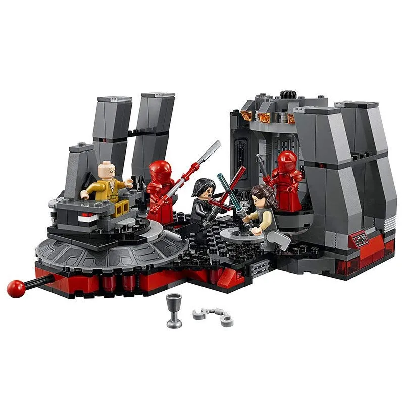 

New Star Wars Snoke's Throne Room Set Compatible Legoinglys StarWars 75216 Model Building Blocks Bricks Children Toys Christmas