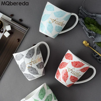 

New Creative Ceramic Mug Large Capacity with Spoon Tea Milk Cup Nordic Style Coffee Mugs Kitchen Drinkware Cups and Mugs