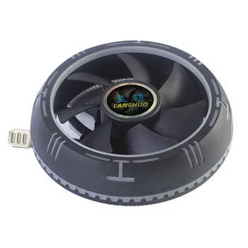 

HOT-LANSHUO Dazzling Light CPU Radiator Ultra-Quiet 775AMD1155 Desktop Computer 1366 Motherboard Cooling Fan 1151