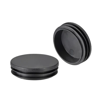 

uxcell 24Pcs 60mm Dia Plastic Tubing Plug Round Post End Caps for Handrail Stair Newel Guardrail Tube Black