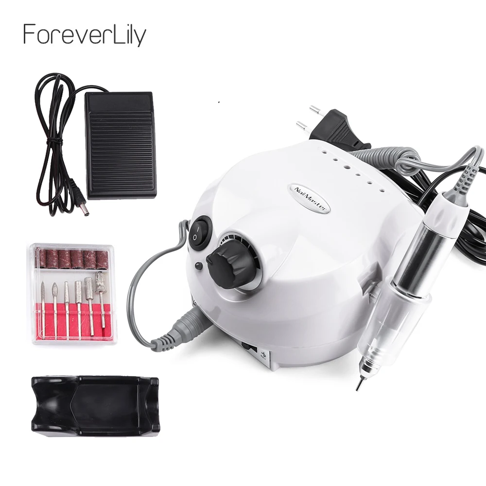 Online 35000RPM 30W Maniküre Pediküre Kit Professionelle Elektrische Datei Bohrer Elektrische Maschine Nagel Kunst Polierer Ausrüstung Werkzeug