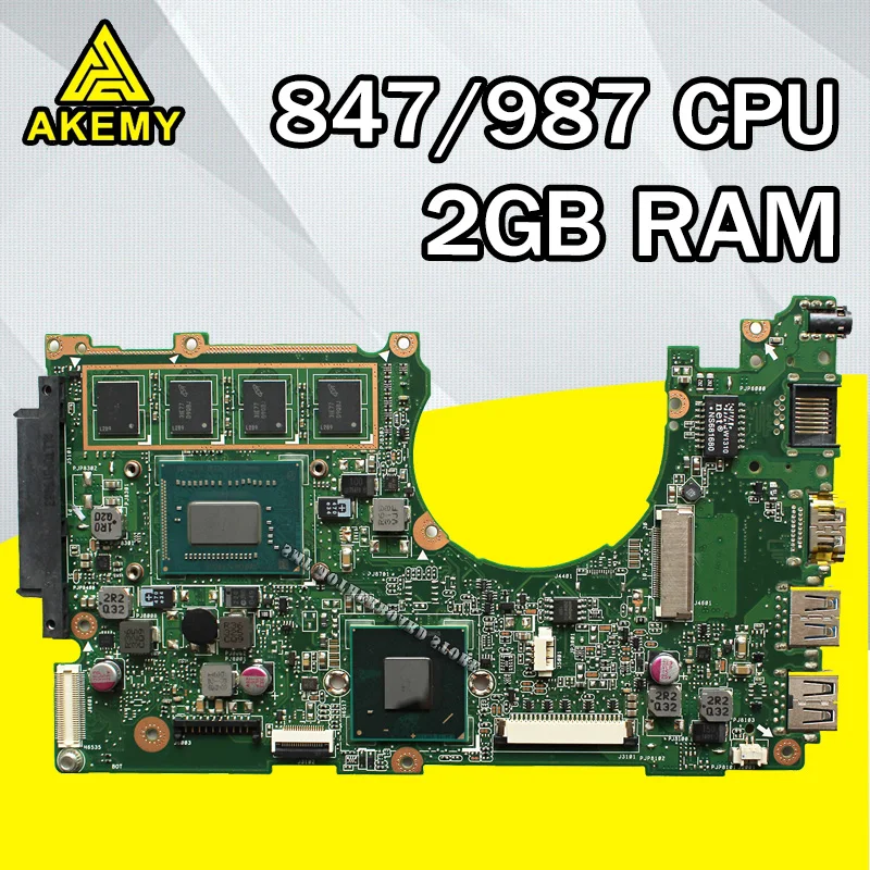 Tanie X202E płyta główna 847 987U REV 2.0 dla ASUS Q200E X201E S200E laptopa płyty głównej płyta główna w X202E płyty głównej płyta główna X202E płyta główna