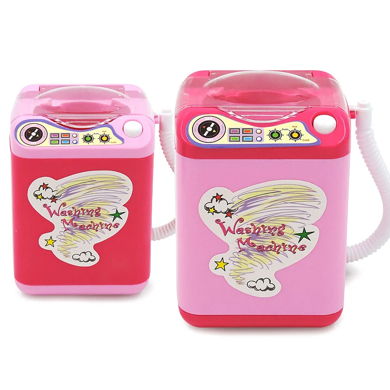 Mini Multifunction Kids Washing Machine Toy Beauty Sponge Brushes Washer EIG88