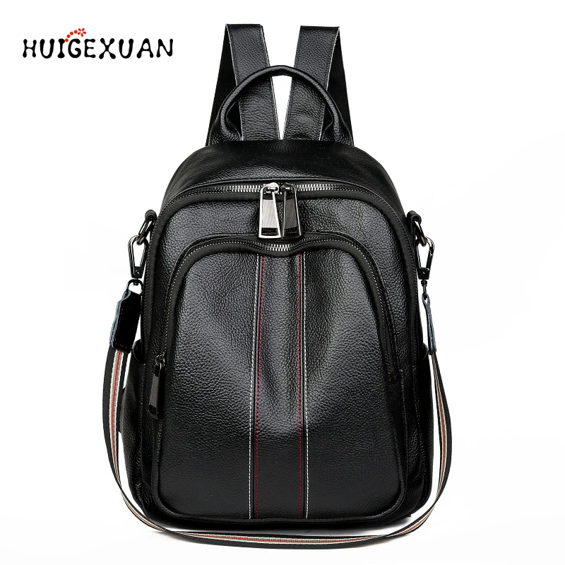 

Backpack For Women New Genuine Leather Women Backpack Large Capacity School Backpacks Daily Holiday Knapsack Girl's School Bags