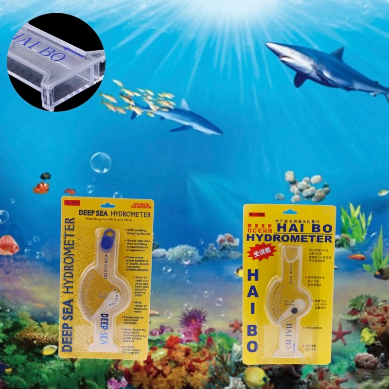 Accurate Hydrometer Salinity Meter For Aquarium Fish Tank Marine Sea Saltwater L69B