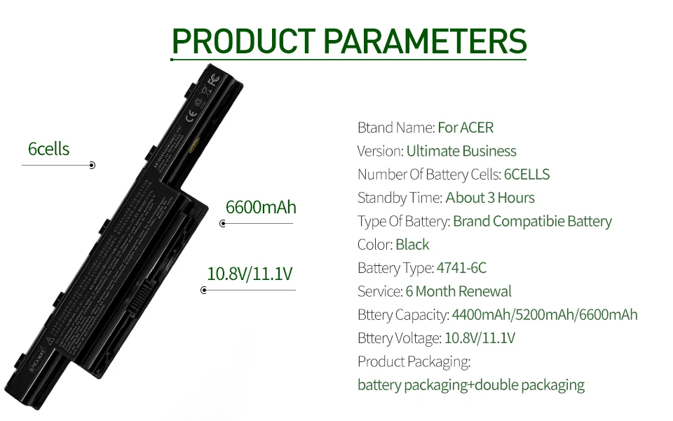 ApexWay 11,1 В ноутбука Батарея для acer V3 571G AS10D41 as10d51 AS10D73 AS10D5E AS10d31 AS10D81 5750 5750G 5742G 5552G 57