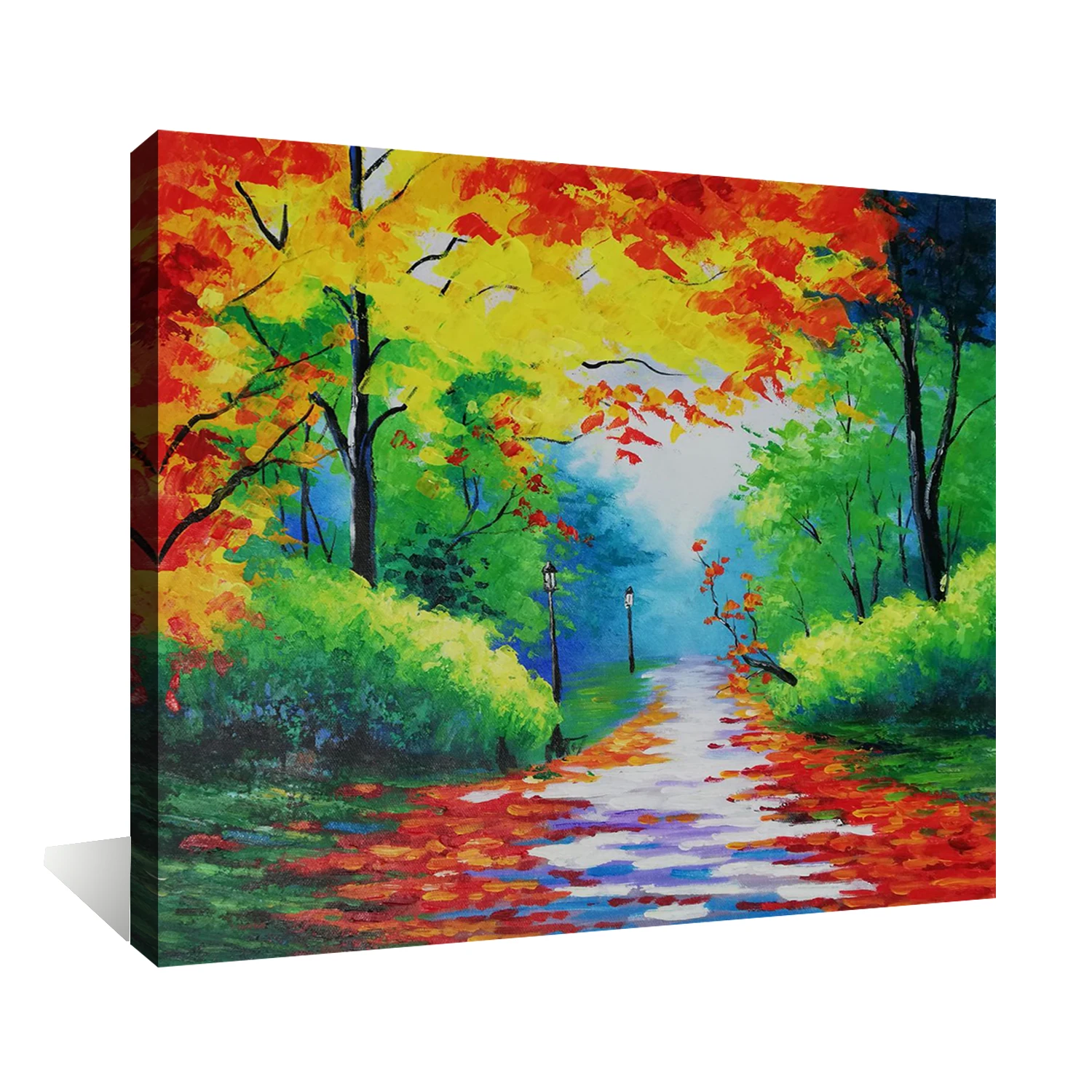 

Hand Painted Oil Painting On Canvas Modern Landscape Forest Picture Wall Art Living Room Bedroom Decoration