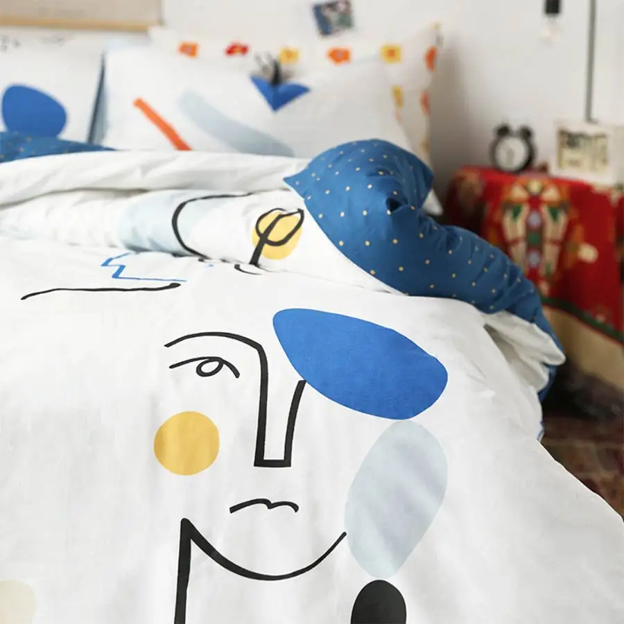 

COOL unusual design bedding set adult teen child,cotton twin full queen abstract home textile bed sheet pillow case duvet cover