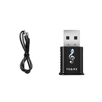 

3in1 USB Bluetooth 5.0 Car WirelessTransmitter Receiver Adapter Mini 3.5mm AUX