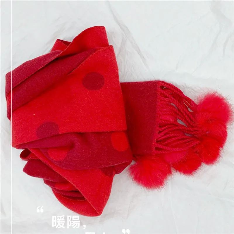 Colorways Autumn Winter Unisex Kid Tassel Pompom Cashmere Scarf Baby Neck Warmer Scarves Soft Handfeeling Snood