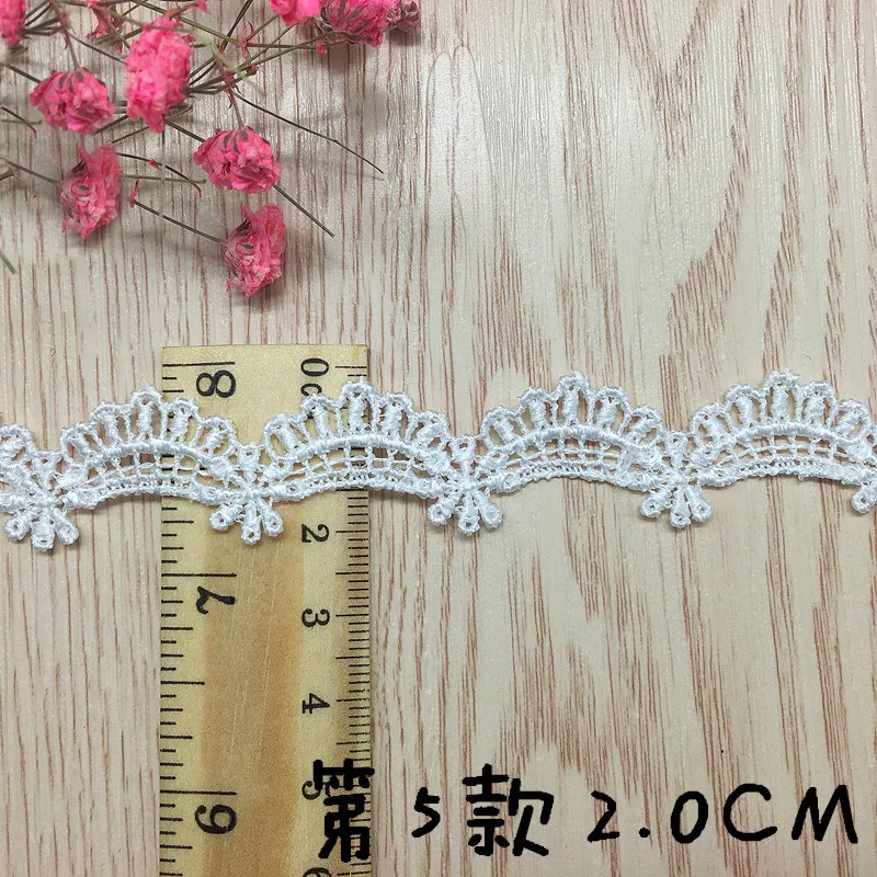 자수 할로우 플라워 레이스 원단, DIY 바느질 공예, 크로셰 트림, 의류 목걸이, 속옷, 의류 액세서리, 5 야드/로트