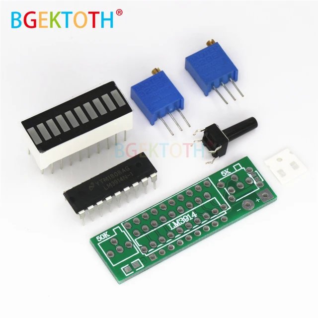 3pcs Blue LM3914 Battery Capacity Indicator Module LED, 40% OFF