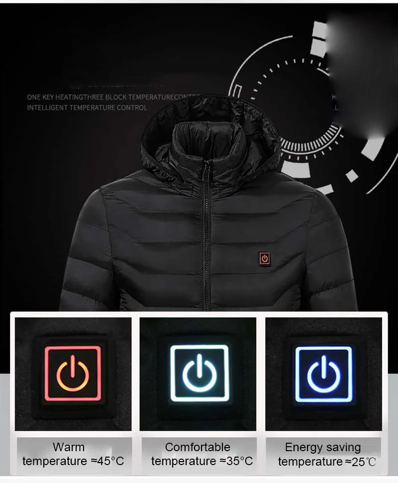 New Adult Outdoor USB Infrared Heating Vest Jacket Winter Flexible Electric Thermal Clothing Waistcoat Fishing Hiking Dropship435657