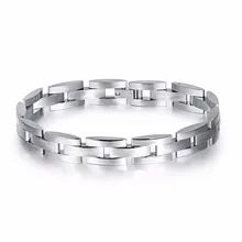 Модный брендовый браслет, мужской браслет, браслет из нержавеющей стали, браслет, звенья цепи, браслеты, мужские ювелирные изделия, панк любовь