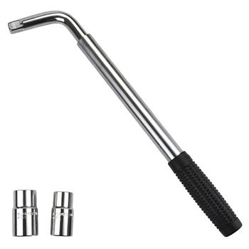 

Extendable Wheel Brace Wrench Tire Tyre Telescoping Lug Wrench With Sockets