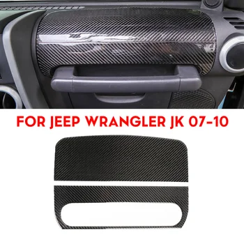 

New Arrival High Quality Real Carbon Fiber Co-pilot Dashboard Decor Cover Trim For Jeep Wrangler JK 07-10