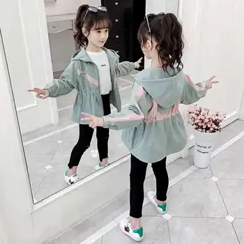 

Baby Girls Jackets Coat Autumn Winter Hooded Trench Girl Windbreaker Wear Toddler Kids Girl Outerwear 4 5 6 7 8 9 10 11 12 13 14