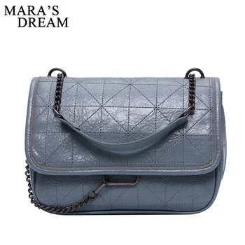 

Mara's Dream 2019 New Solid Color Handbags Wild Messenger Chain Bag Fashion Cross Section Square Shoulder Bag