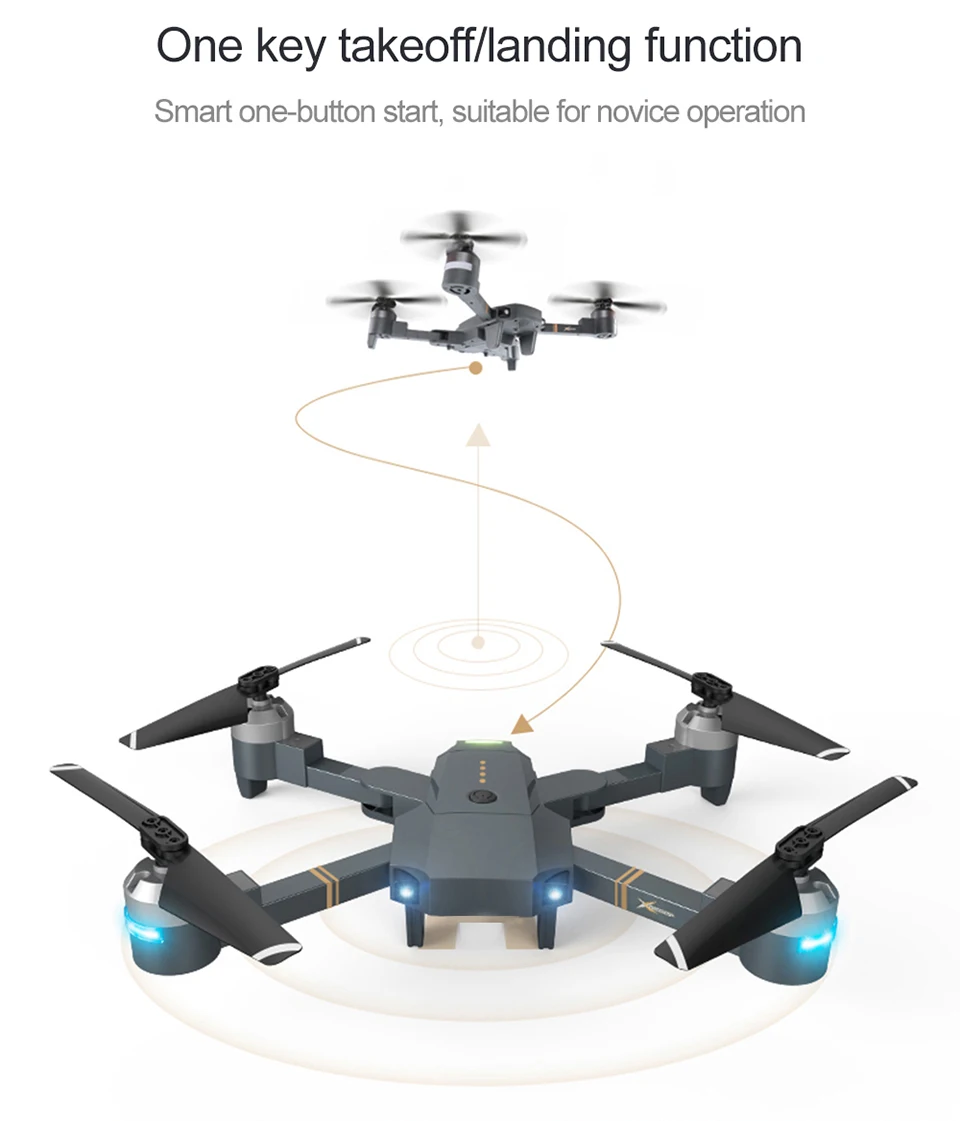 XT-1 складной FPV селфи Дрон wifi HD камера Широкоугольный складной Радиоуправляемый квадрокоптер игрушка удержание высоты пульт дистанционного управления Дрон детские игрушки