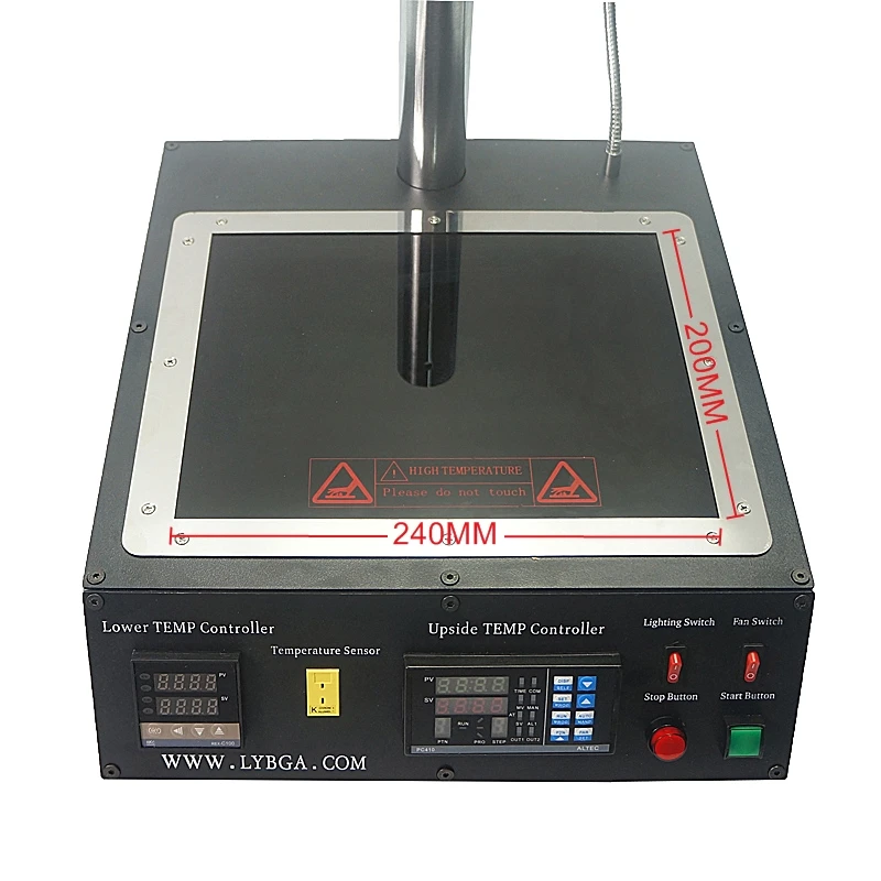 Solder Station LY IR6500 V.2 Bga Machine 2300W Infrared Rework 2 Zones BGA Welding Machine PC410 3
