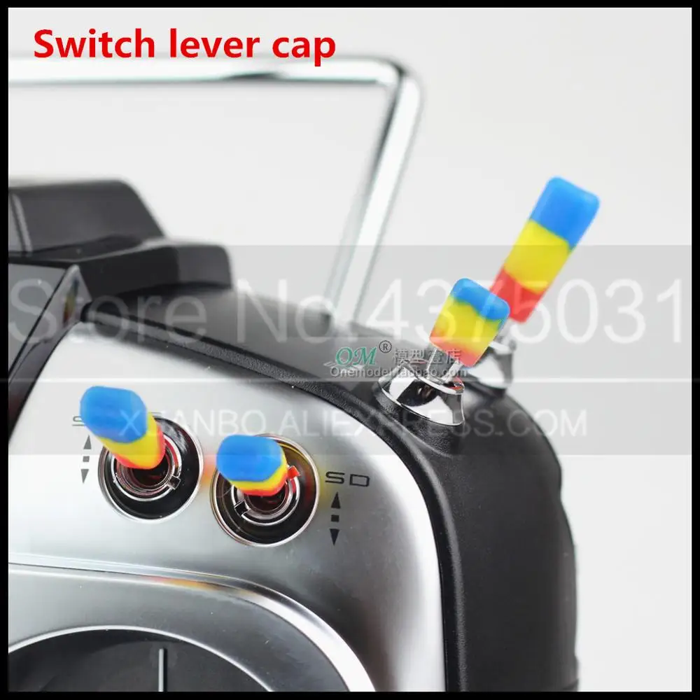 

New 10PCS LDARC RC FPV Remote Control Switch Protection Sleeve Lever Cap Silicone Cover Mix Color for RC Transmitter