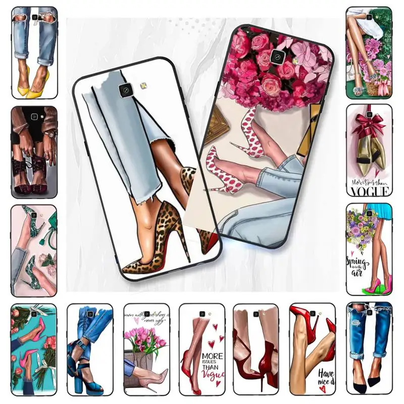 Babaite VOGUE принцесса девушка на высоком каблуке чехол для телефона Samsung Galaxy J7 J6 J8 J4