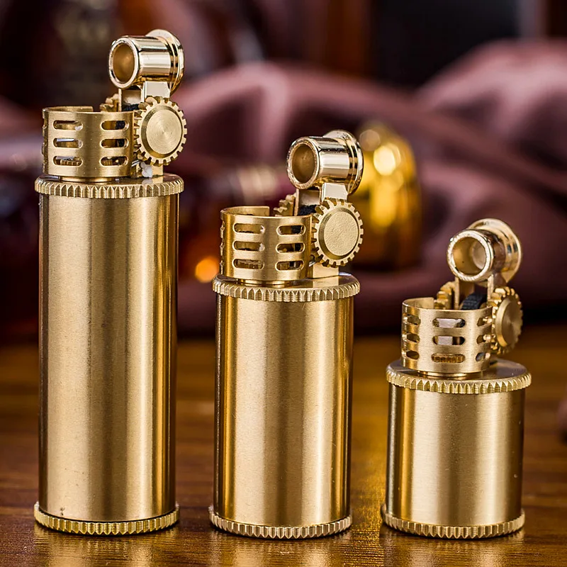 retro cigarette lighters Vintage Trench Lighter,Reusable Antique Lighter with Wooden Shell,Retro Style Handmade Cool for Smoking,Novelty Soft Flame Kerosene Lighter for Men Dad Husband : Health & Household it may be hard to break the habit! Antique Vintage Lighter,Reusable Windproof Trench