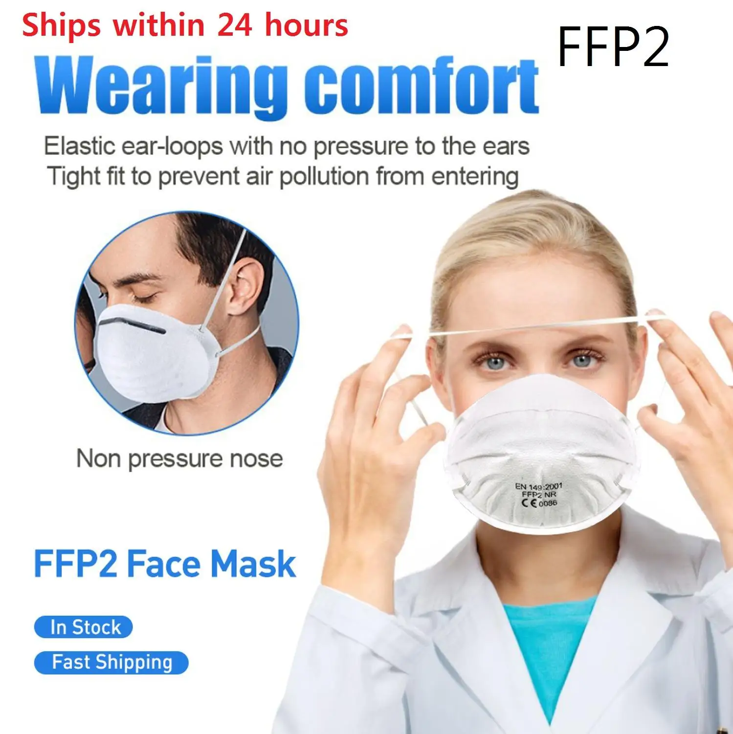 

FFP2 Mask Anti Dust Mask Prevent Prevent droplet Filter PM2.5Anti Influenza Breathing Mask Safety Masks