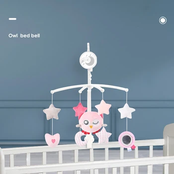 

Music Box Baby Rattles Crib Bed Hanging Bell Parts Mobile Hanging Bell Toy Toddler Clockwork Funny baby artifact 360 ° Rotating
