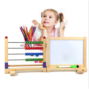 

Mini Painting Writing Board Abacus Shelf Rack Educational Learning Toy