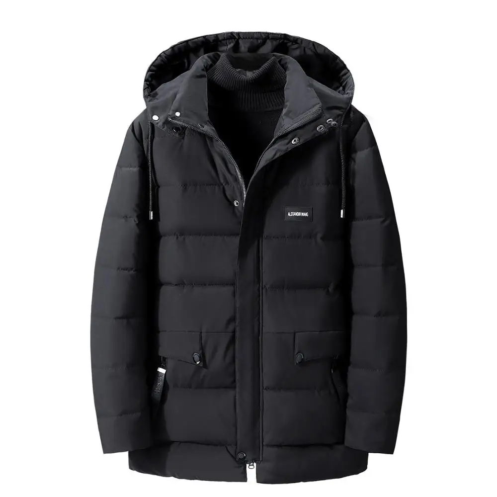 Mens Winter Jackets Chaquetas Hombre Large Size Cotton Men's Fat Winter Coat Thick Pad Loose Warm Parka Casual Handsome Jacket