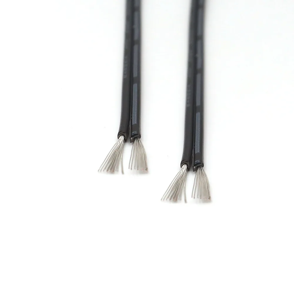 双黑并线 22awg双并线 2468电子线美标0.3平方 黑白节双并电子线 (3)