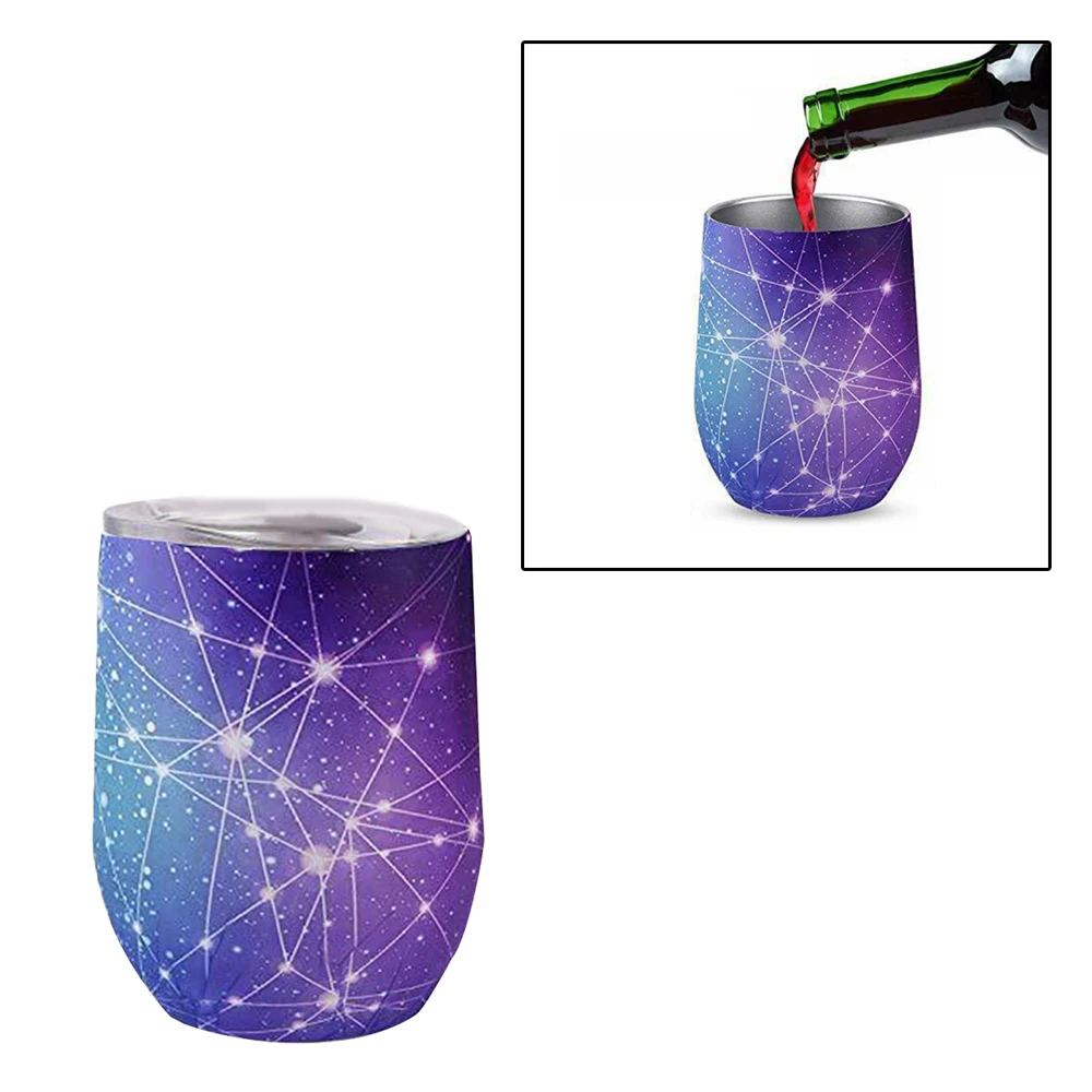 

12 Oz Stainless Steel Wine Tumbler Double Wall Vaccum Insulation Cup Unbreakable Beer Mug Coffee Drinking Tools