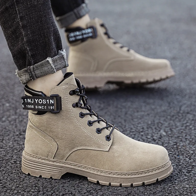 

2019 Autumn And Winter Men Hight-top Classic Martin Boots Outdoor Workwear Casual Men's Boot Versatile MEN'S Short Boots