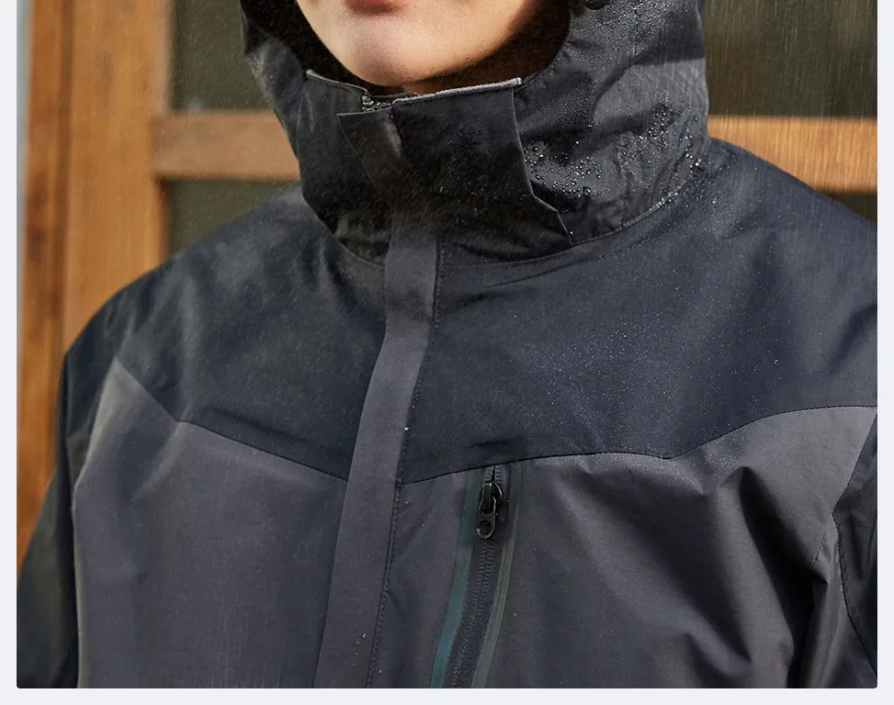 Xiaomi PROEASE Мужская Трехцветная цветная куртка, ветрозащитная Водонепроницаемая теплая флисовая подкладка, зимнее спортивное пальто для улицы