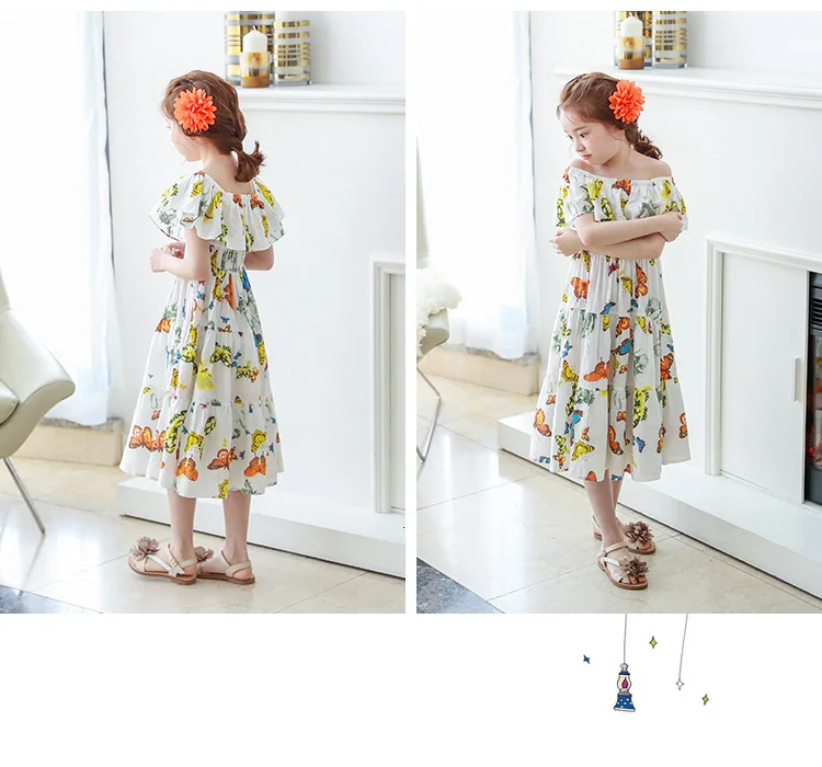 maxi long big little girls dresses summer 2017 mid-calf print ruffles long girls dresses beach holiday children clothing  5 6 7 8 9 10 11 12 13 14 15 16 years old little big girl dress girls dresses clothing (13)