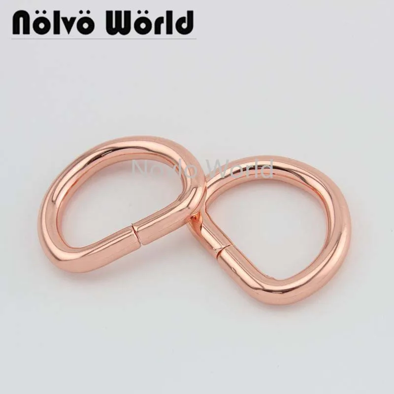 Мир nolvo 6 цветов 25*19 мм несварные металлические d образные кольца с ручными