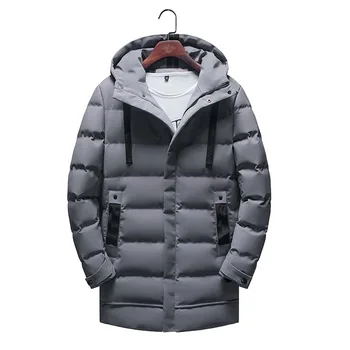 

Full Sleeve Normal Length Overcoat For Male Winter Warm Solid Colour Duck Down Snow-outwear Jacket Large Size 3XL 4XL 5XL 6XL