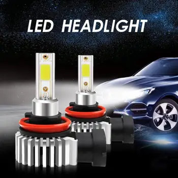

2PCS Car Headlight 100W H11 H8 H9 LED Headlight COB Bulb Kit White 26000LM 6000K Conversion Car Lights Car Accessories