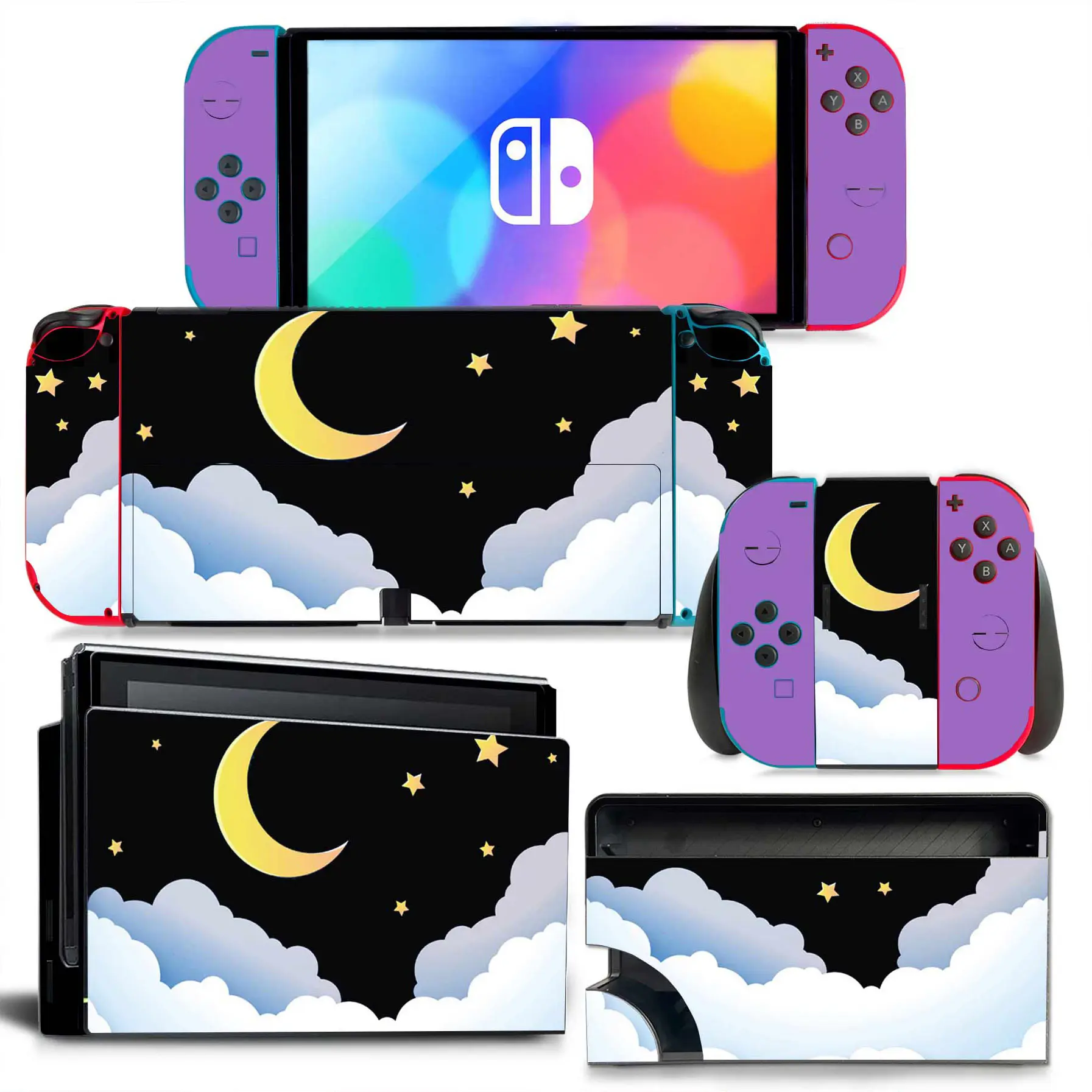 Customize Game Anime Cartoon Cute Pink Metroid Vinyl PVC Skin Sticker For Nintendo Switch OLED Model