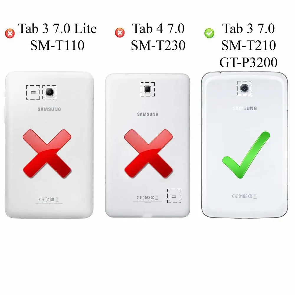 Чехол для Capa Samsung Galaxy Tab 3 7 &quotSM T210 T211 P3200 P3210 чехол с поворотом на 360 градусов