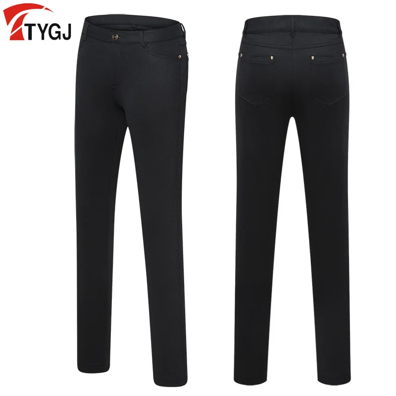 Women Slim Golf Pants Summer Women High Elastic Golf Trousers Full