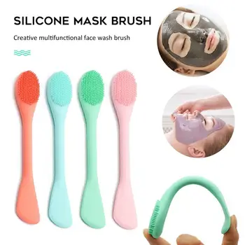 

Soft Face Cleansing Brush Silicone Facial Cleanser Pore Cleaner Brush Portable Facial Scrub Skin Care Face Cleanser Face Wash