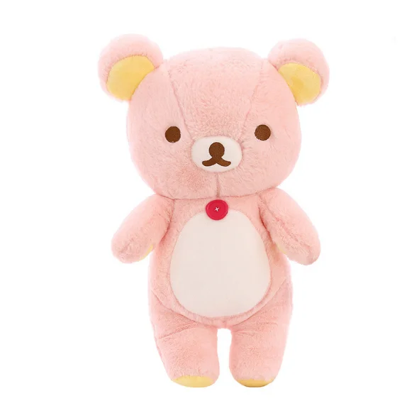 30/50/60 см гигантские Медведь Rilakkuma, Плюшевый игрушки жизни Размеры для отдыха в виде медведя Подушка куклы Мягкие Животные рождественские подарки - Цвет: Розовый
